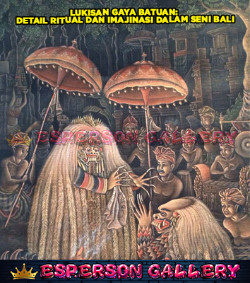 Lukisan Gaya Batuan: Narasi Ritual dan Imajinasi Seni Bali